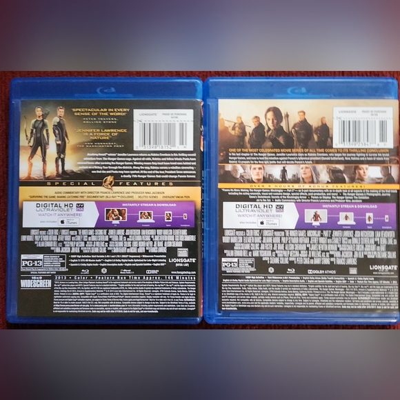 The Hunger Games "Catching Fire" and "Mockingjay" Blu-ray Disc Movies - Picture 2 of 4